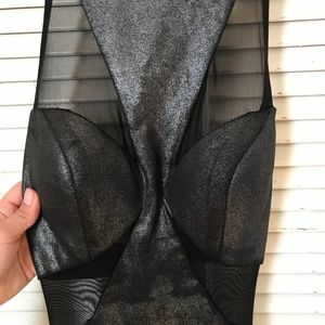 Metallic Silver Prom Dress